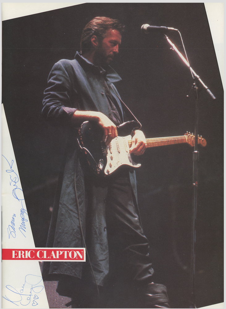 Eric Clapton 1985 Live Aid Autographed Signed Magazine Photo AMCo COA 27095