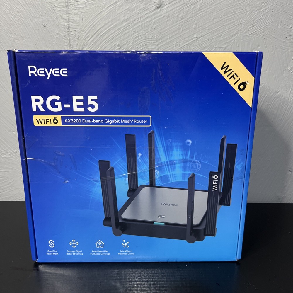 Reyee RG-E5 WiFi 6 AX3200 Dual-Band Gigabit Mesh Router High Speed Internet