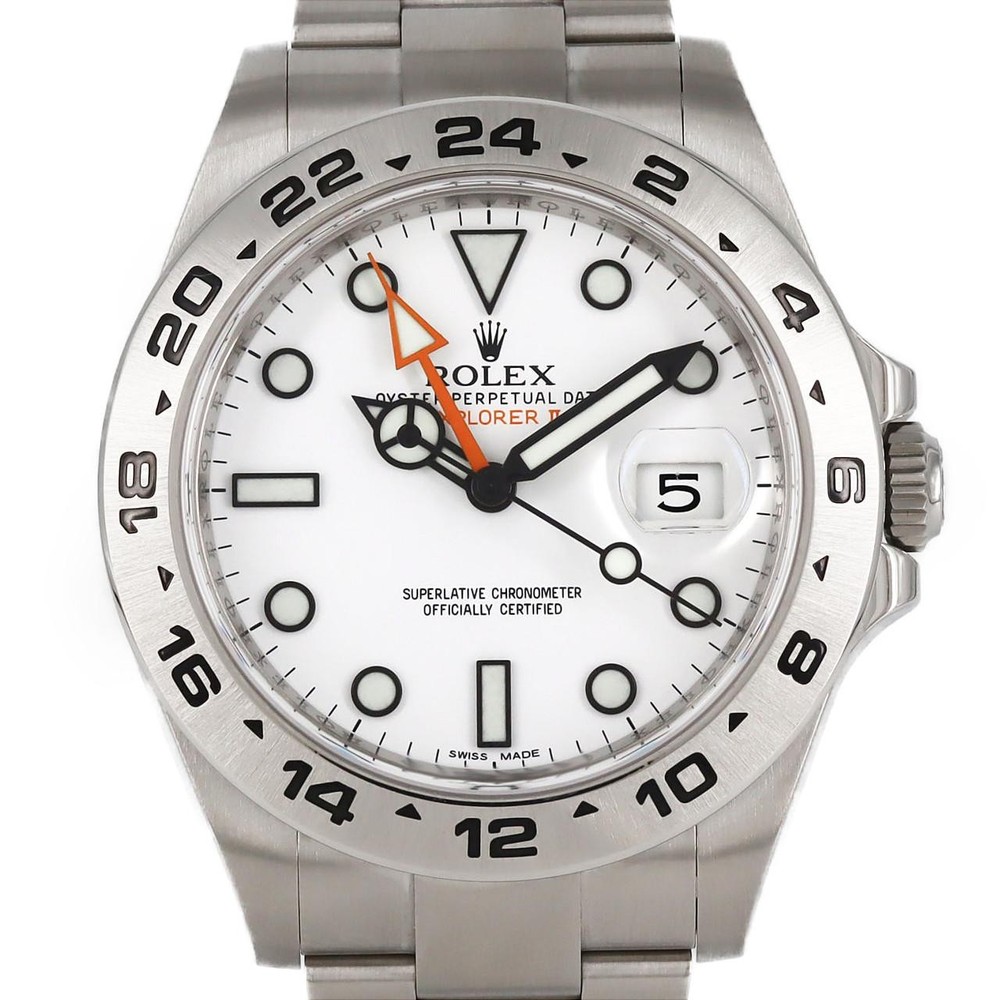 Authentic ROLEX Explorer II 216570 Stainless Steel Automatic Watch Ref 260-006-737-8104