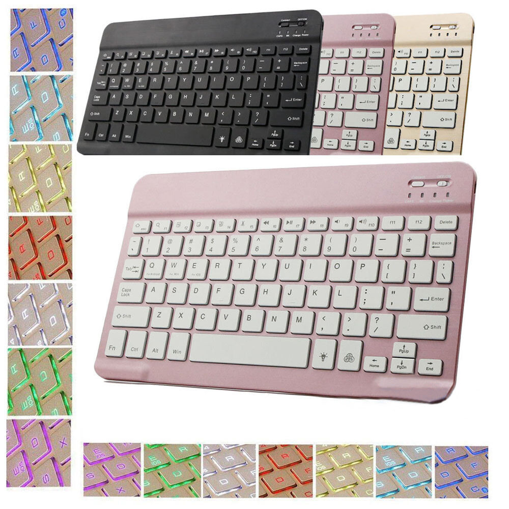Wireless Backlit Keyboard for Android Windows iOS Tablet PC Universal