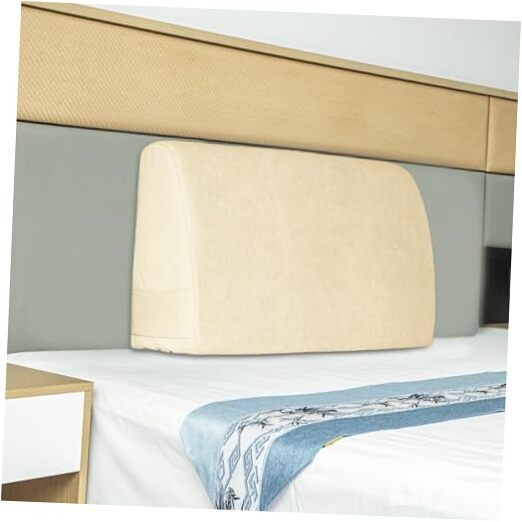 California King Headboard Wedge Pillow Twin Size 39x8x20 Beige Support