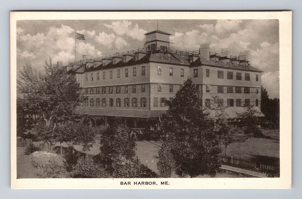 Bar Harbor Maine Scenic Historic Resort Vintage Postcard View
