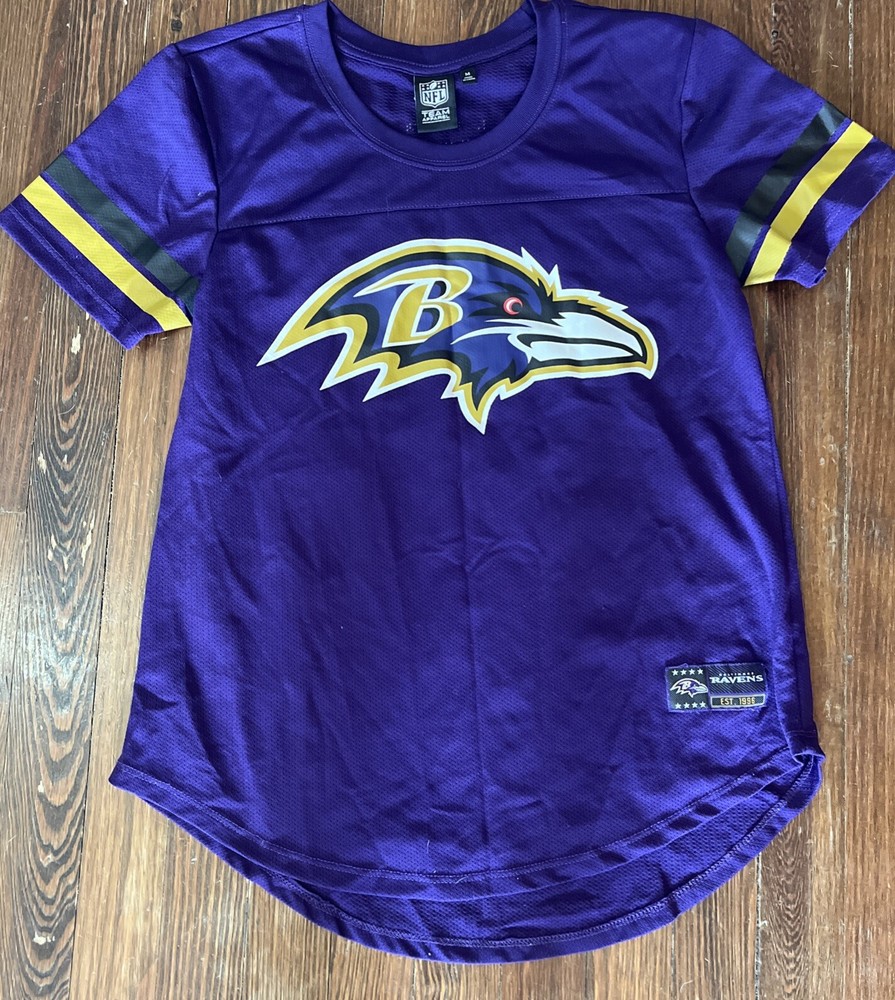 Women’s M Baltimore Ravens #96 Jersey Top NFL Team Apparel