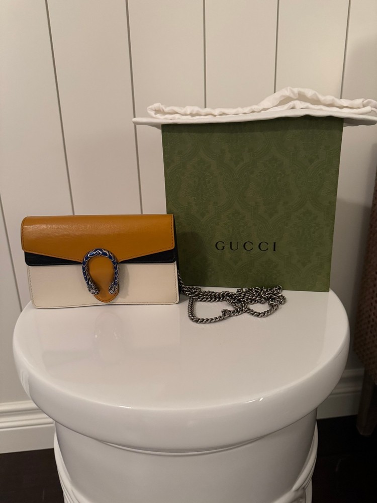 Gucci Dionysus Orange/Navy/Cream Crossbody Bag (Limited Edition)