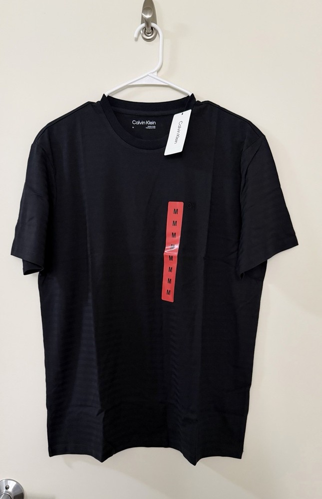 Calvin Klein Tee 100% Cotton Men’s Medium Black