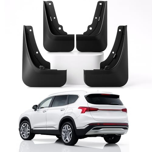 4Pcs Truck Mud Flaps fit for Hyundai Santa Fe 2023–25 with Front & Rear Splash G