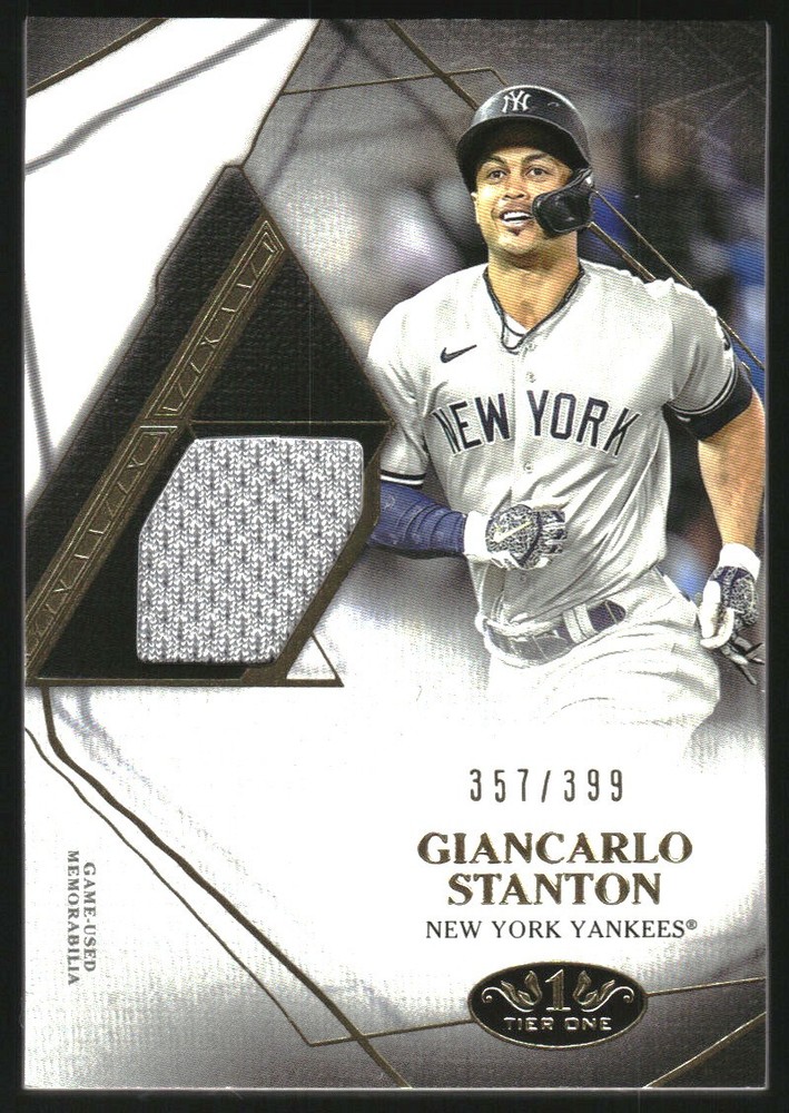 2022 Topps Tier One Relics #GST Giancarlo Stanton Jersey /399