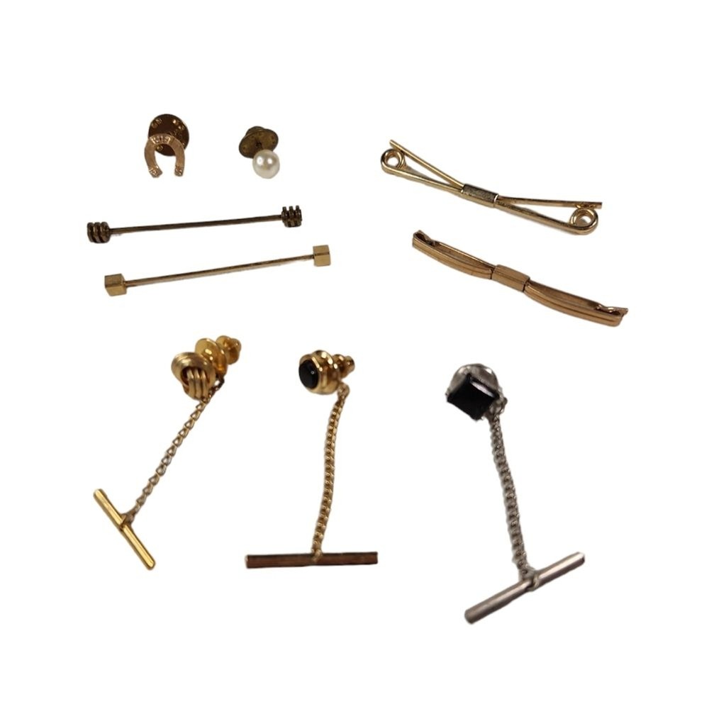 EUC 9 Vintage Tie Accessories RETRO VINTAGE MEN's JEWELRY