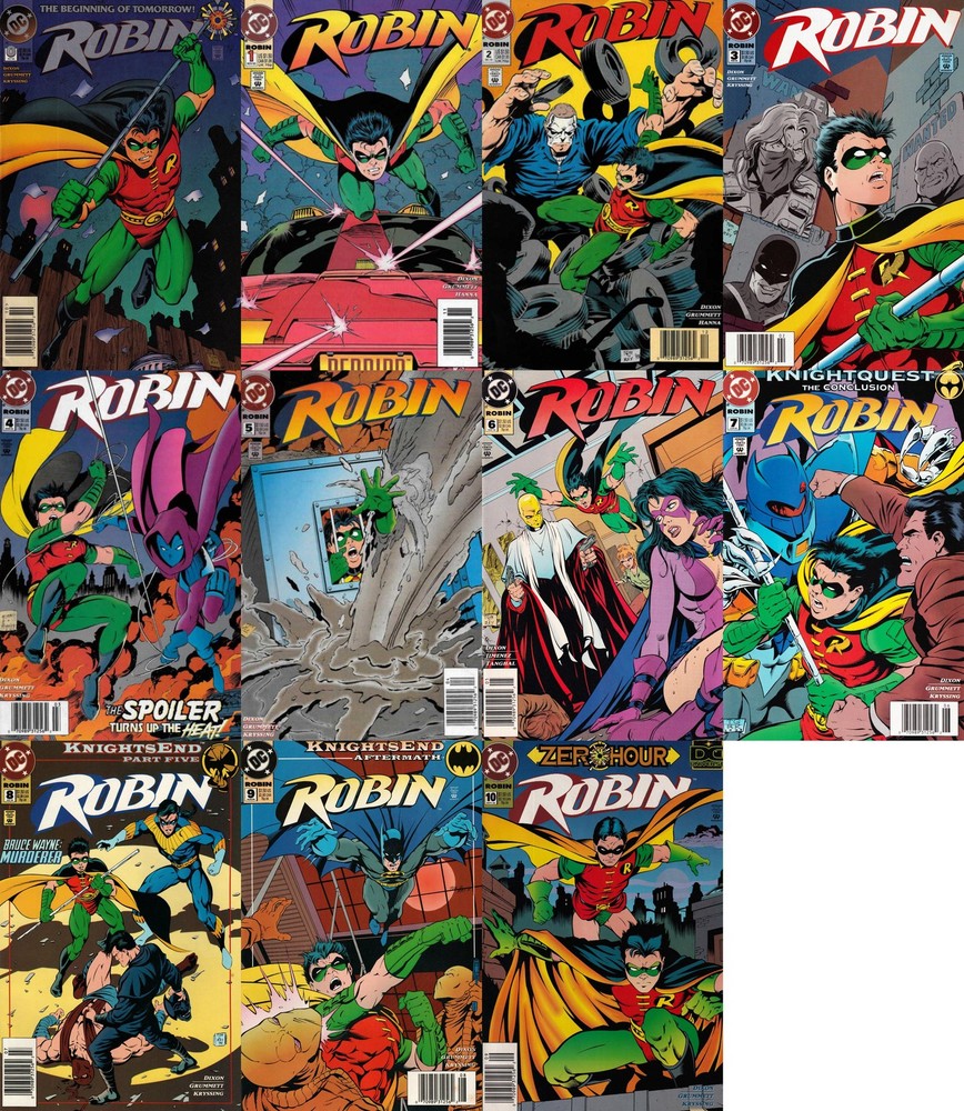 Robin #0-10 Newsstand Covers (1993-2009) DC Comics