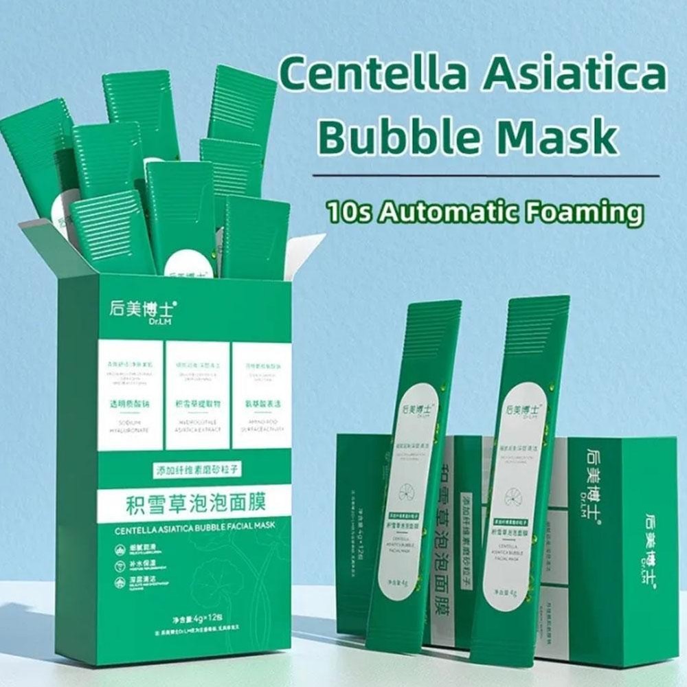 12pcs Bubble Face Sheet Masque Centella Asiatica Bubble Masque OilControl |NEW