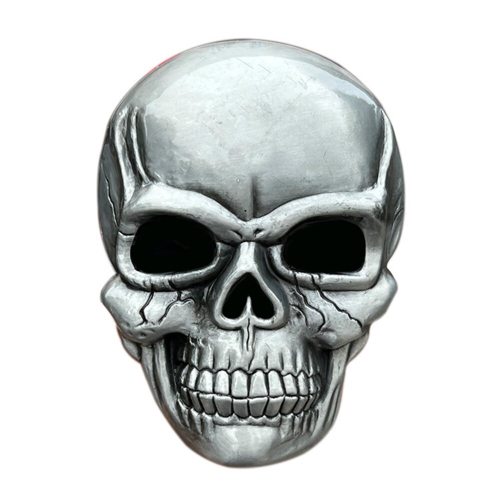 Large Skull Western Belt Buckle Cowboy Retro Men Women Rodeo Wear Fit 1.5