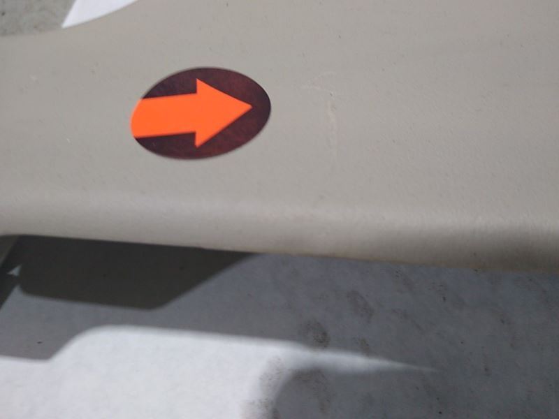 99-04 Land Rover Discovery Overhead Console Dome Map Light Trim Panel Beige