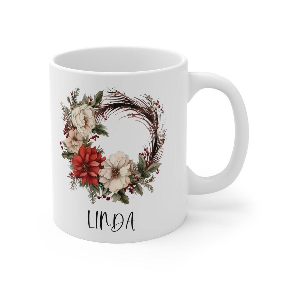 Personalized Christmas Coffee Mug with Custom Name - Great Gift Idea