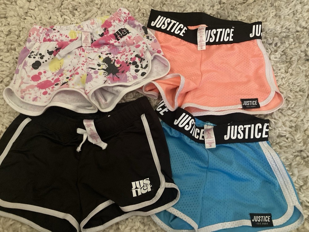 Justice Lot of 2 Short Shorts Girls Size 7/8