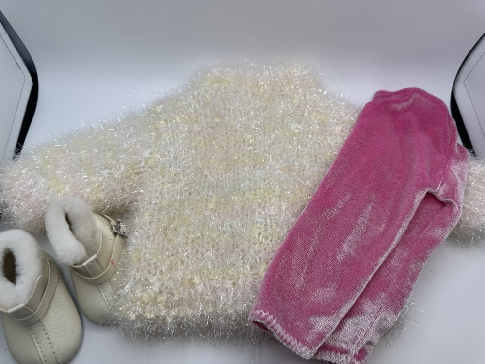 American Girl Pleasant Company Snowball Outfit Jacket Pink Leggings Shoes