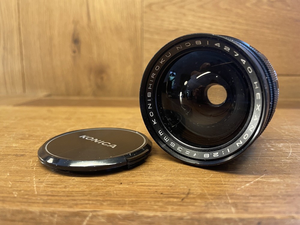 *Rare Konica F Mount : Near Mint ++* Hexanon 35mm F/2.8 Lens for FP FS FM /Japan