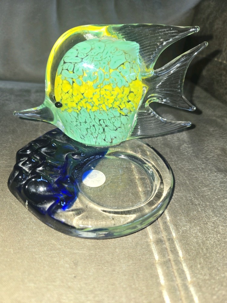 Tropical Fish Glass Tealight Holder for PartyLite Candles