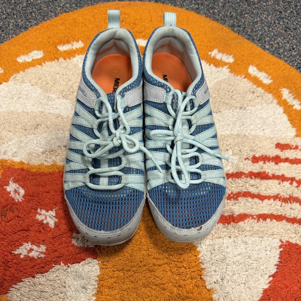 Merrell Women's Hymist Ice Celestial Blue Orange Hiking Shoe