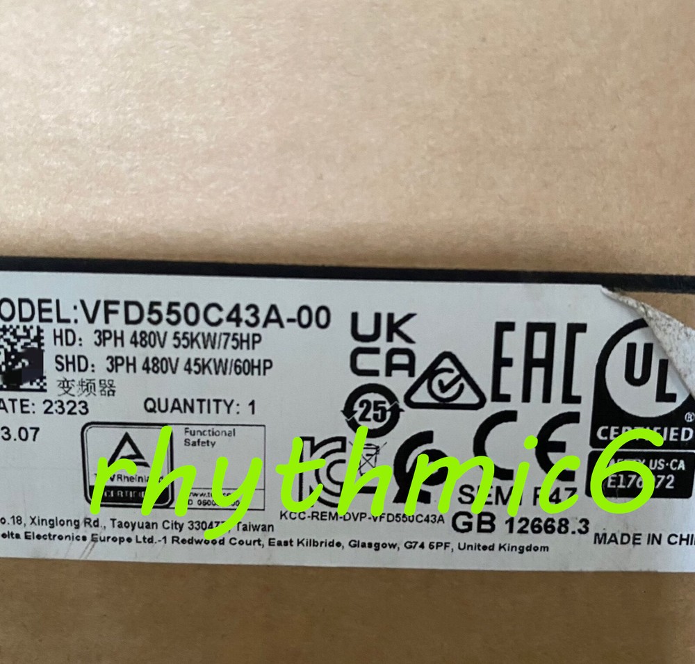 Brand New Delta VFD550C43A-00 frequency converter