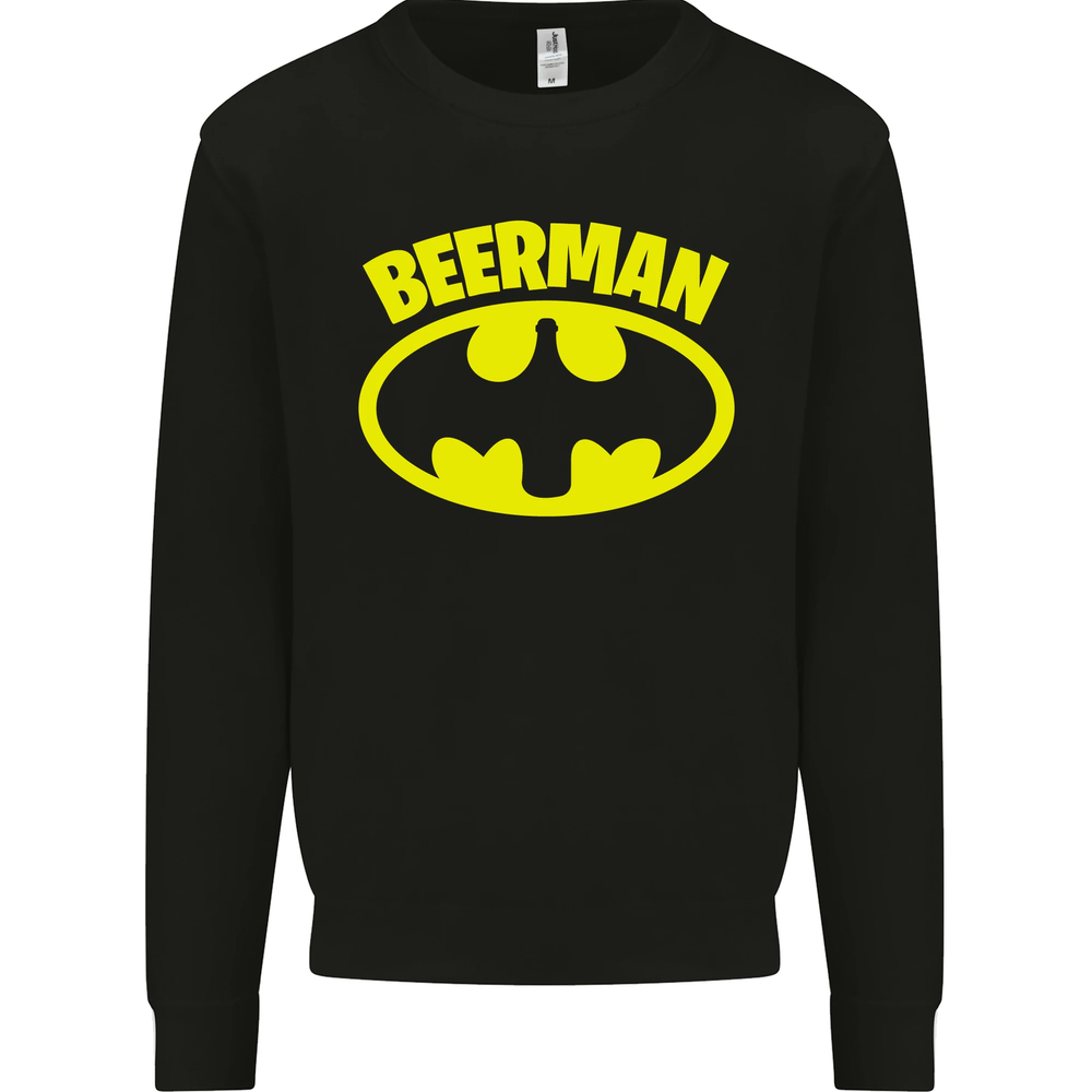 Fathers Day Beer Man Funny Alcohol Mens Sweatshirt Jumper-image