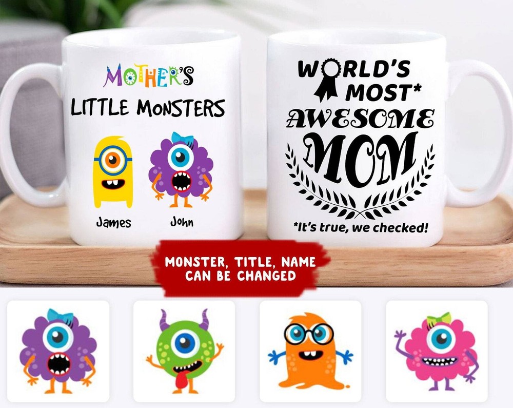 Funny Mom Coffee Mugs Personalized Mug Birthday Gift For Mom Mom's Little