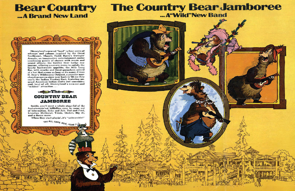 Country Bear Jamboree Disney 13x19 Satin Finish Poster Art Decor