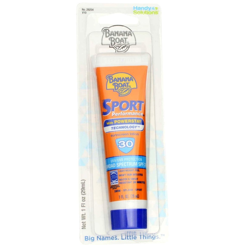 3 Pack Banana Boat SPF 30 Water Resistant Sport Sunscreen Lotion