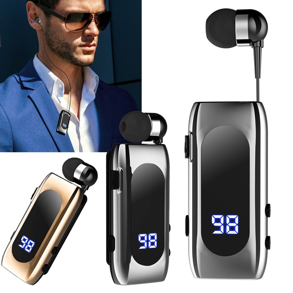 Bluetooth Headset V5.2 M ic Earbud Led Power Display Long Battery Life