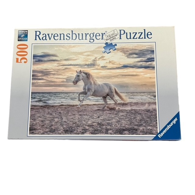 Ravensburger 500pc No. 16 586 5 White Horse Puzzle 49cmX36cm Sealed Bag
