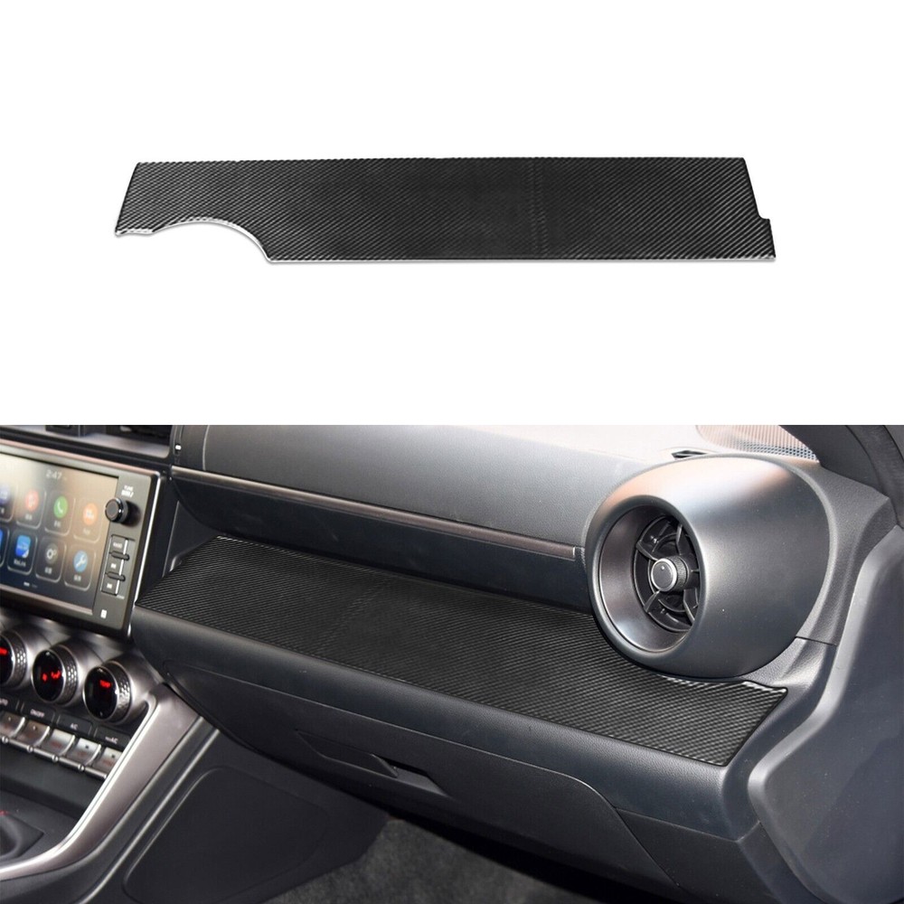 Real Carbon Fiber Co-pilot Dashboard Panel Cover Trim For Subaru BRZ GR86 22-24
