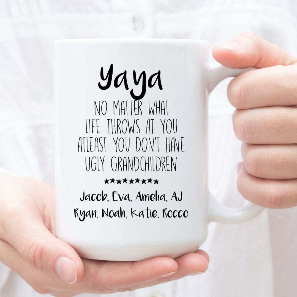 Personalized Gift For Yaya Funny Yaya Mug Christmas Birthday Cup For Yaya