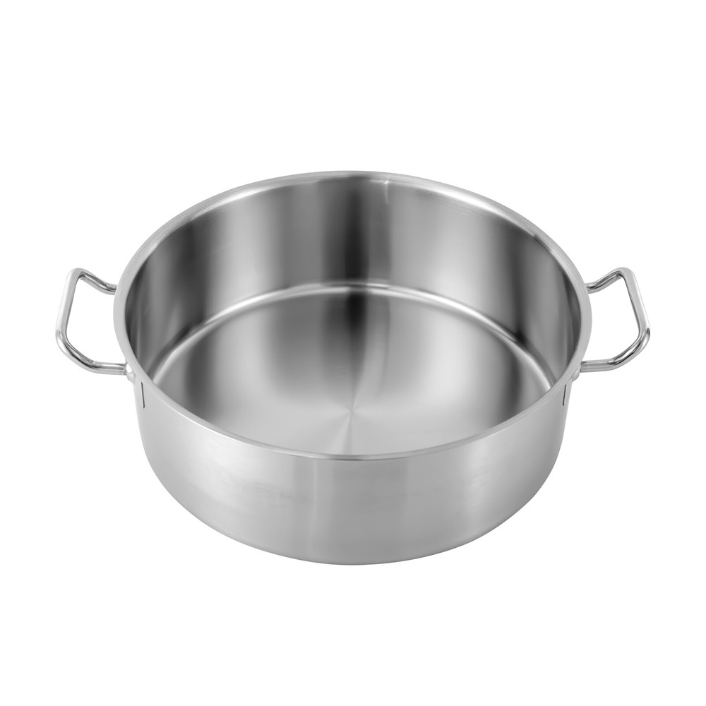 11 Qt Stainless Steel Stock Pot with Glass Lid for Soup and Cooking  