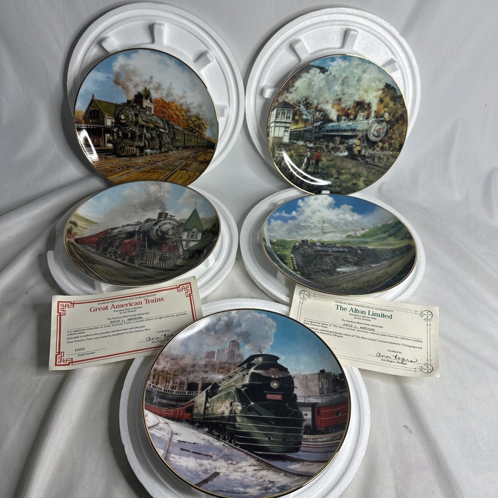 collectible train plates Great American Trains by Jim Deneen 8
