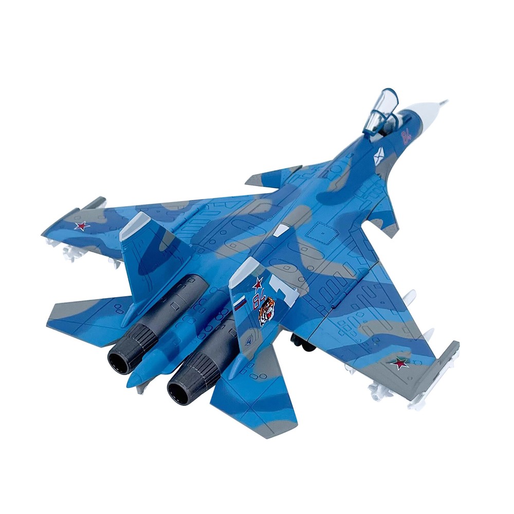 1/100 Scale Diecast Alloy Russian Navy Su-33 Fighter Simulation Model Toy Gift