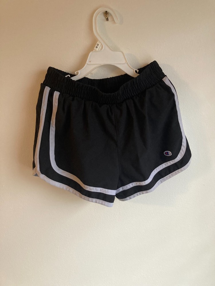 Champion Girls Black Elastic Waist Pull-On Active Shorts Size M 7/8