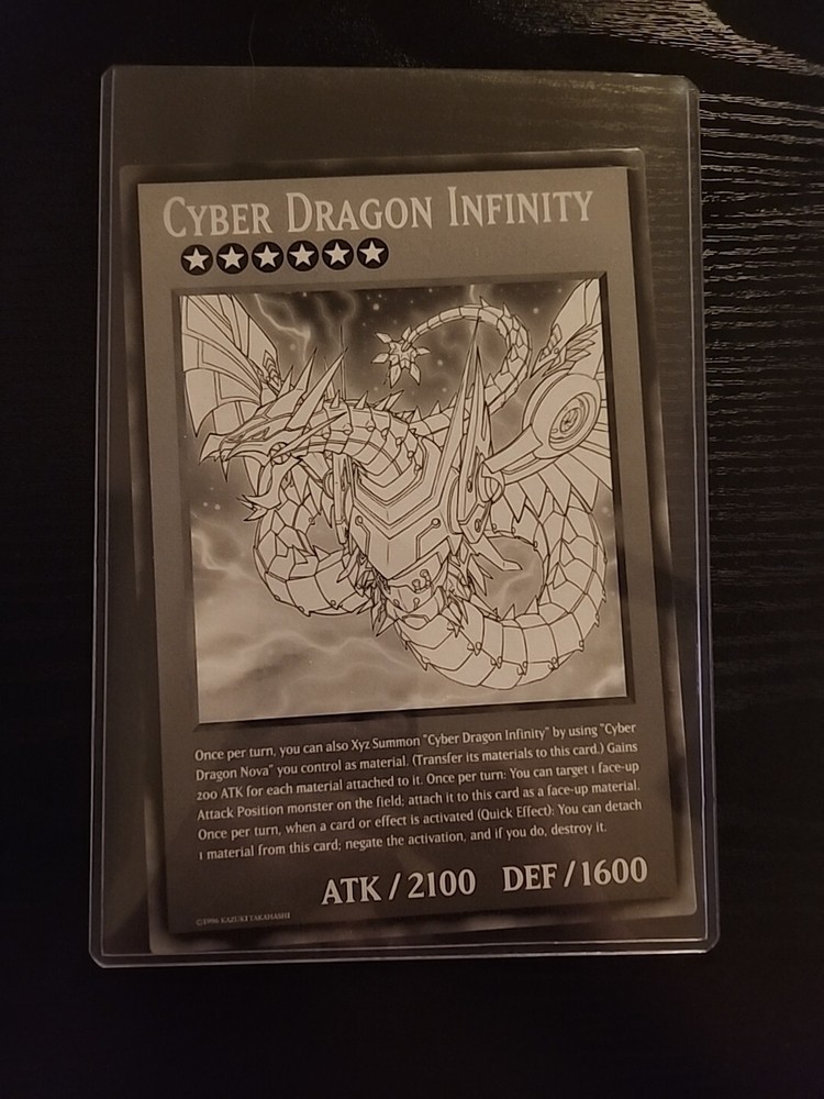 Cyber Dragon Infinity Black & White Promo Yu-Gi-Oh Jumbo Oversized Card-image