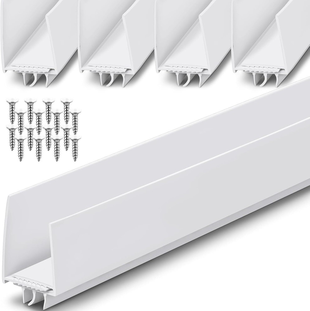 4 Pcs 36 Inch Adjustable Storm Door Bottom Sweep for Door Seal 1 to 1-2/5In S...