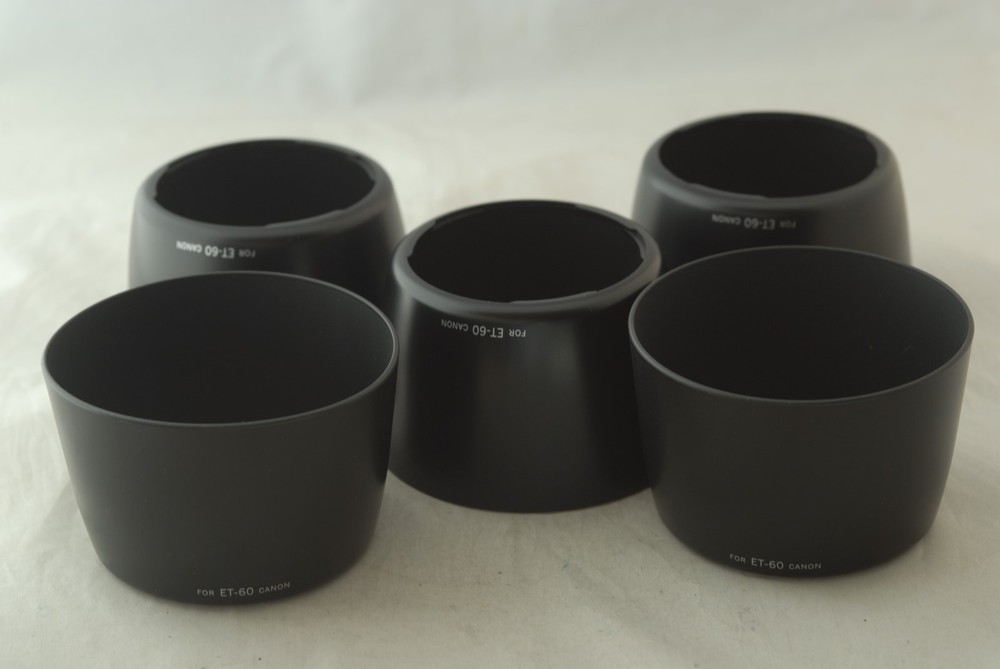 Clearance Sale! Lot of Five Hoods for EOS EF 75-300 As Canon ET-60 Ship from U.S-image