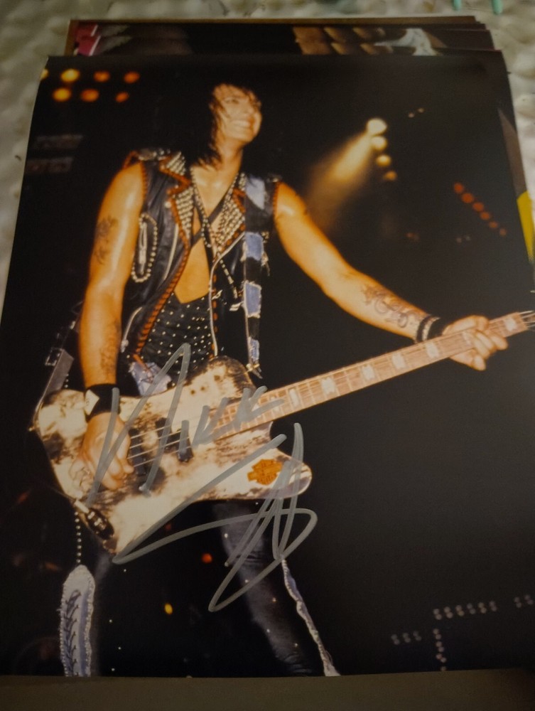 Motley Crue Signed Nikki Sixx 8x10 Photo Girls Girls Girls Era
