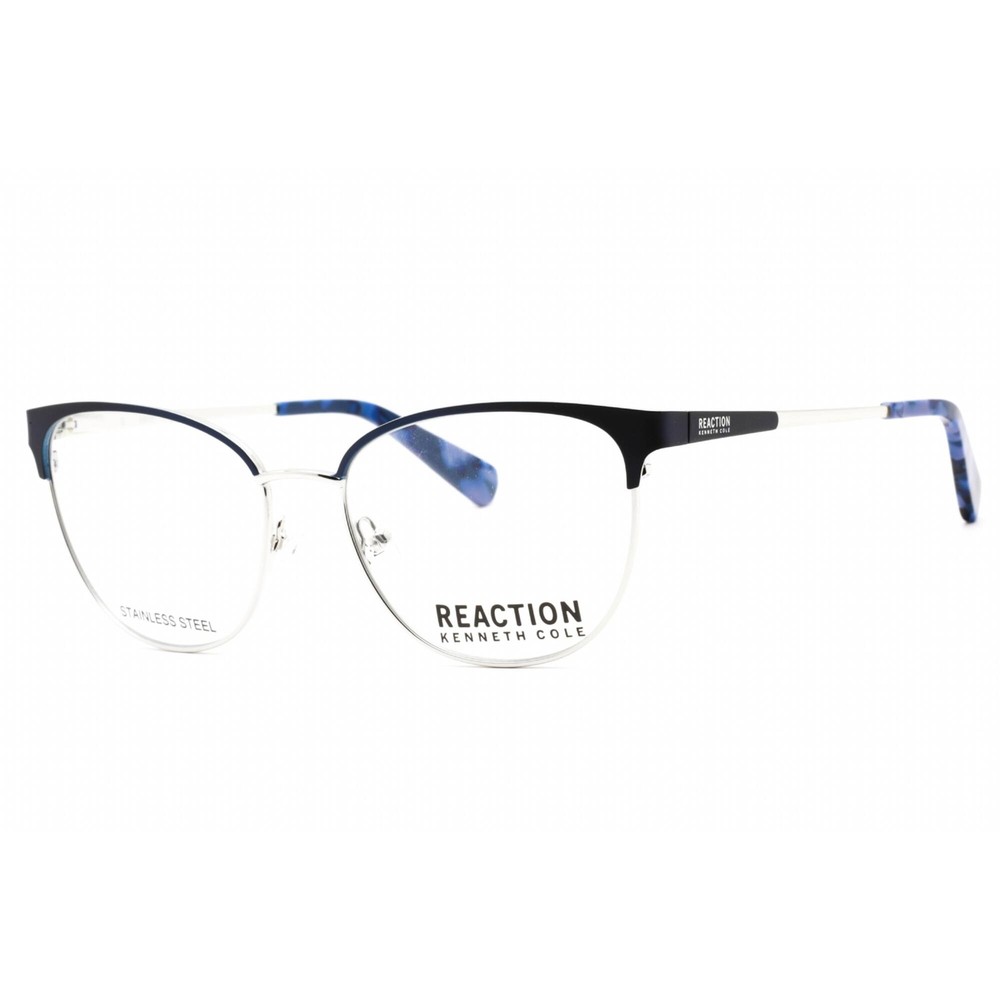 Kenneth Cole Reaction Women's Eyeglasses Matte Blue Metal Rectangular KC0877 091