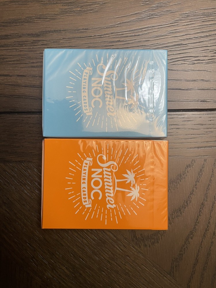 Summer NOC Playing Cards Lot Blue Orange Limited Edition Brand New Sealed
