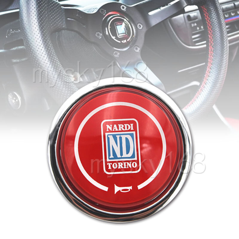 Nardi Red Italy Torino Steering Wheel Horn Button Classic Single Universal