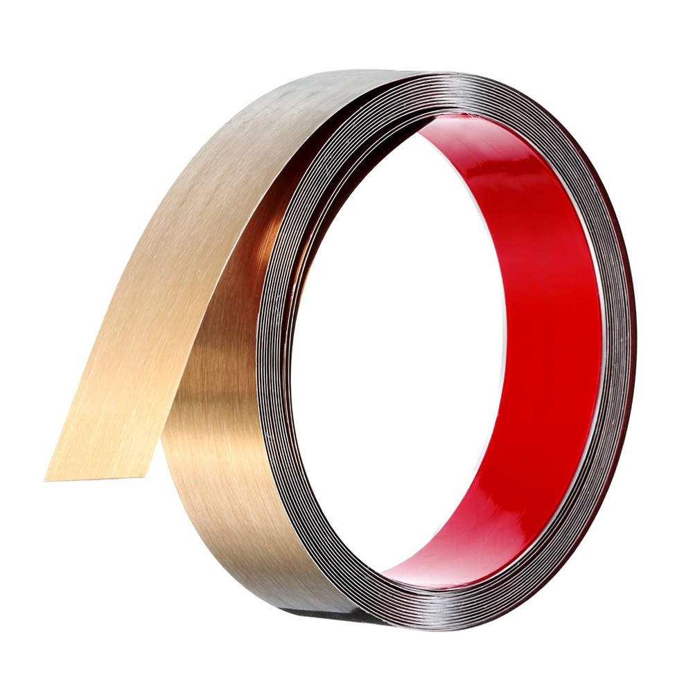 Rose Gold Trim Peel and Stick, Self Adhesive Mirror Trim Border 32.8ft x 1.6