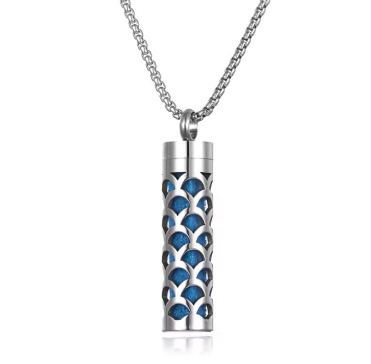 Scented Stainless Steel Aromatherapy Diffuser Pendant Necklace High Quality