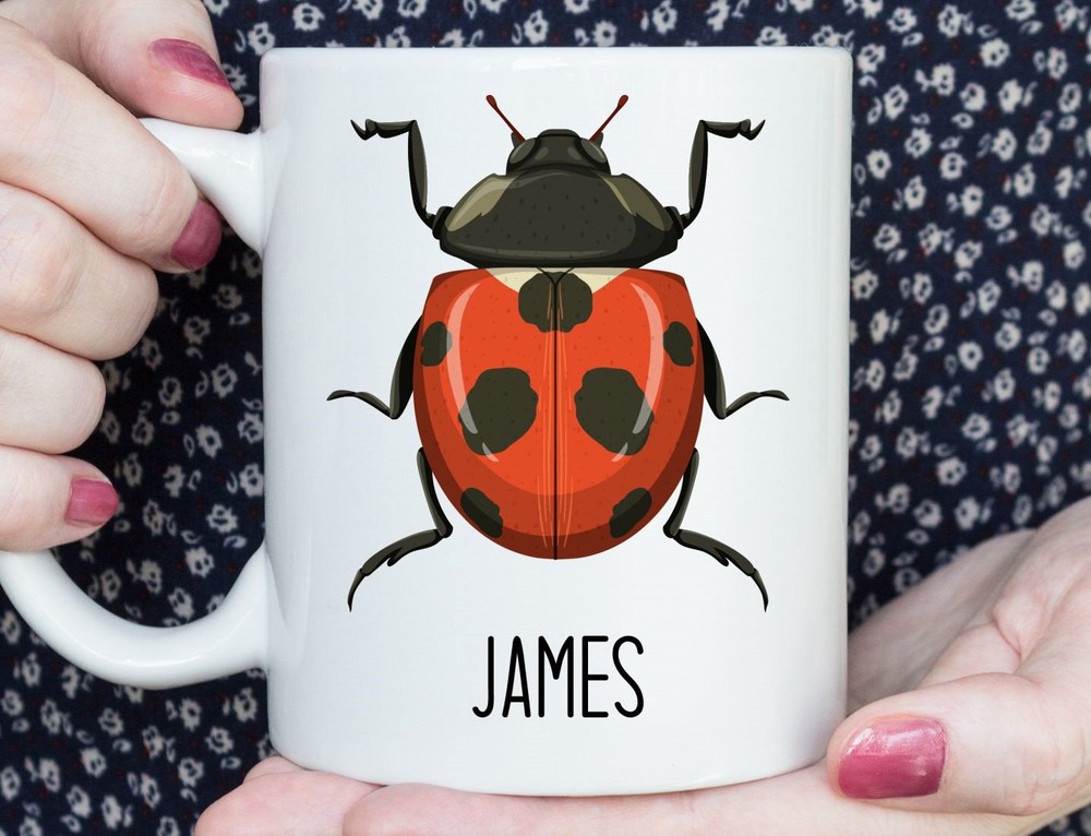 Personalized Ladybug Mug Ladybird Themed Gift Ladybug Cup Personalized Ladybug