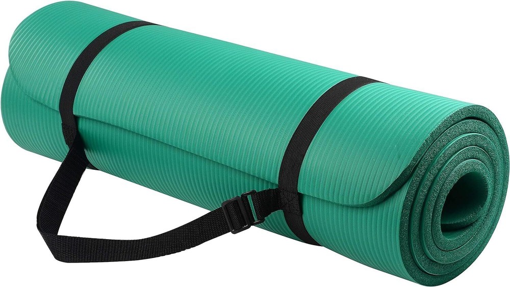 1/2-Inch Extra Thick High Density Anti-Tear Exercise Yoga Mat with Carrying S...
