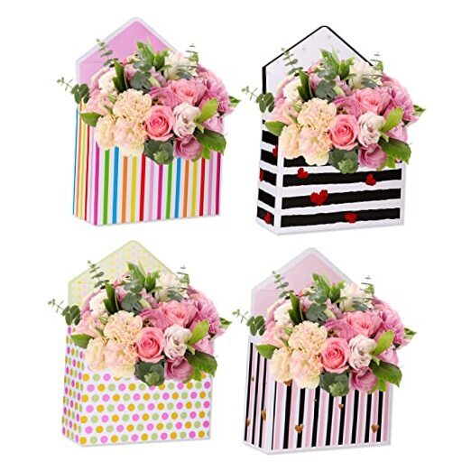 Mothers Day Florist Bouquet Envelope Boxes 4PCS Flower Bouquet Packaging Gift-image