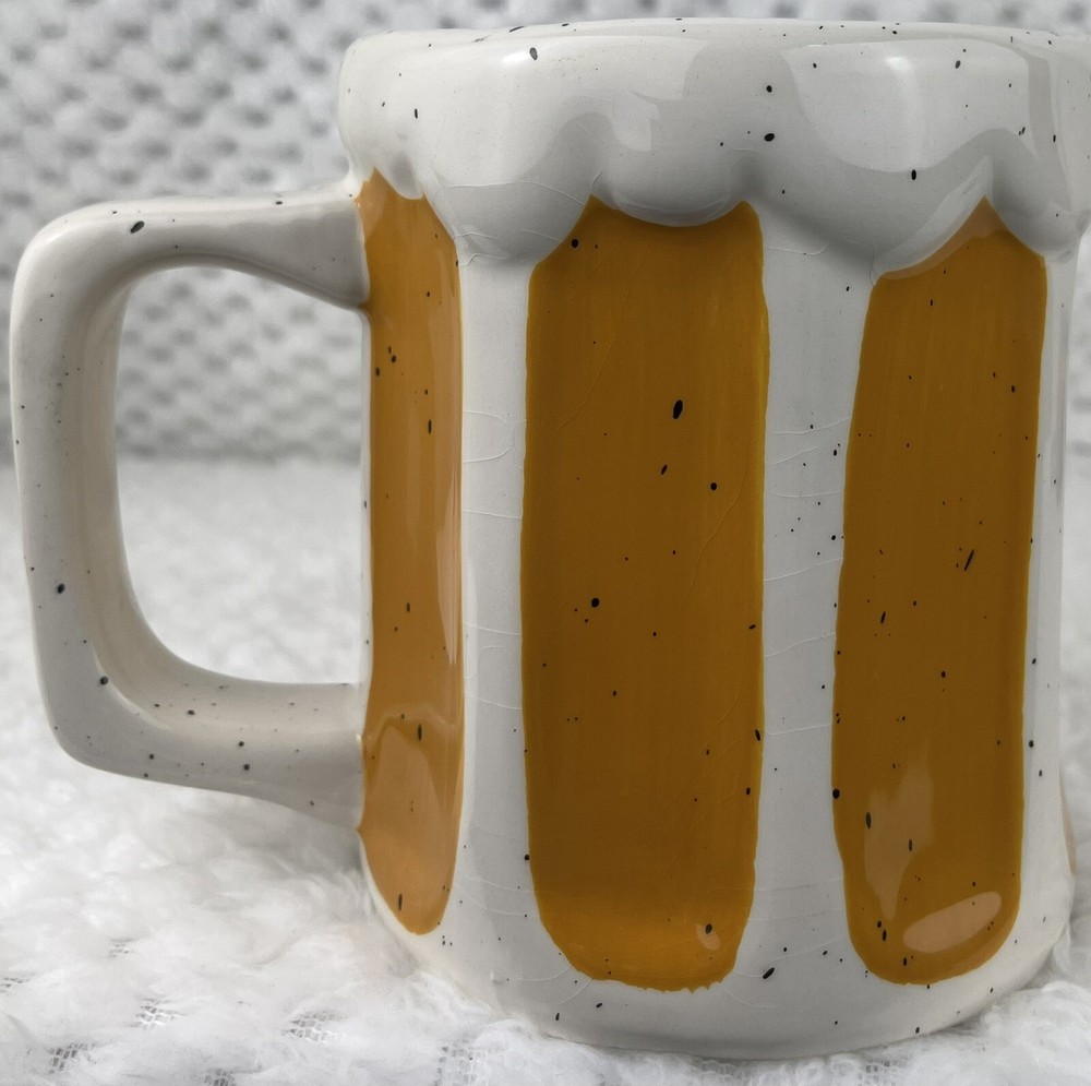 Fathers Day Coffee Mug 3D Foamy Beer Yellow Novelty Mug-image