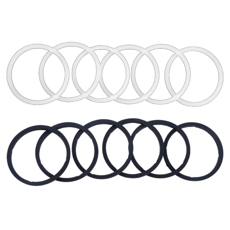 Set of 6 Replacements for Bottle Seal Practical Silicone Cup Lid Sealing Rings