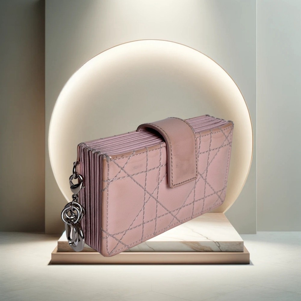 Christian Dior Lady Dior 5-Gusset Sand Card Holder